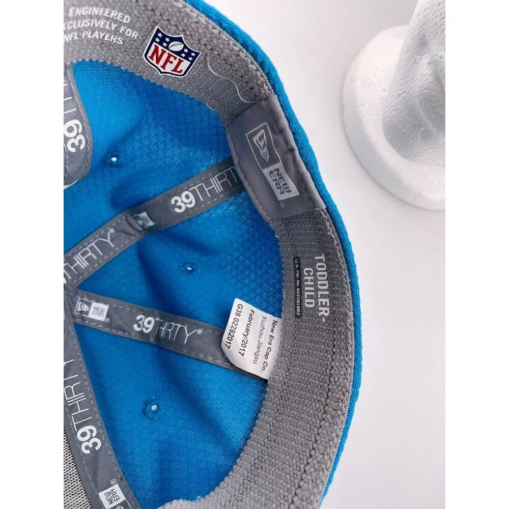 New Era 39Thirty Carolina Panthers Fitted Hat Cap Toddler/Child Blue